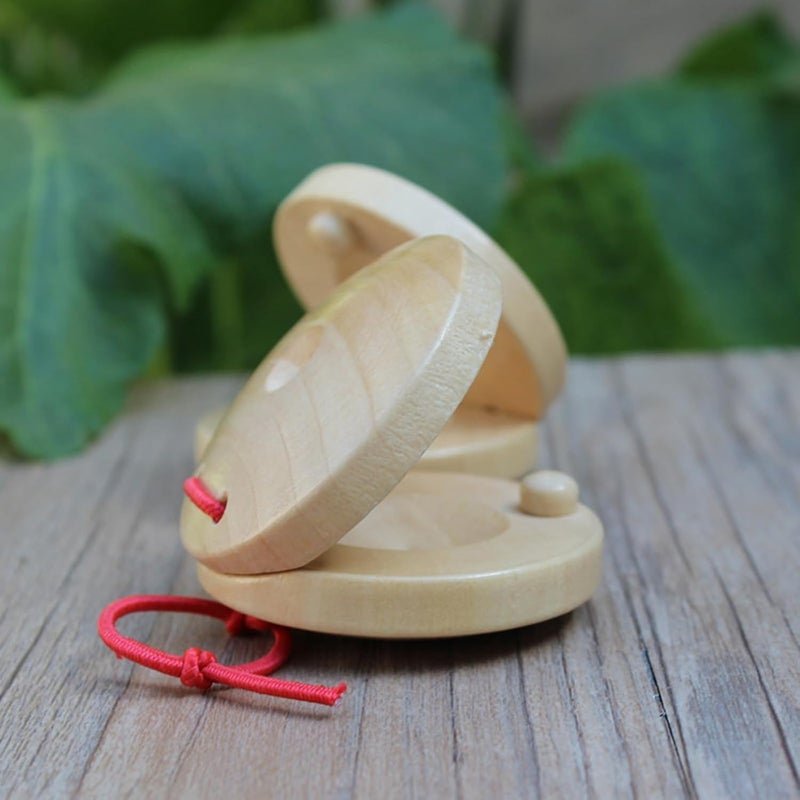 mocrcrel Wooden Castanets for Musical Instrument - Adults Fingers (10pcs) - Image 5